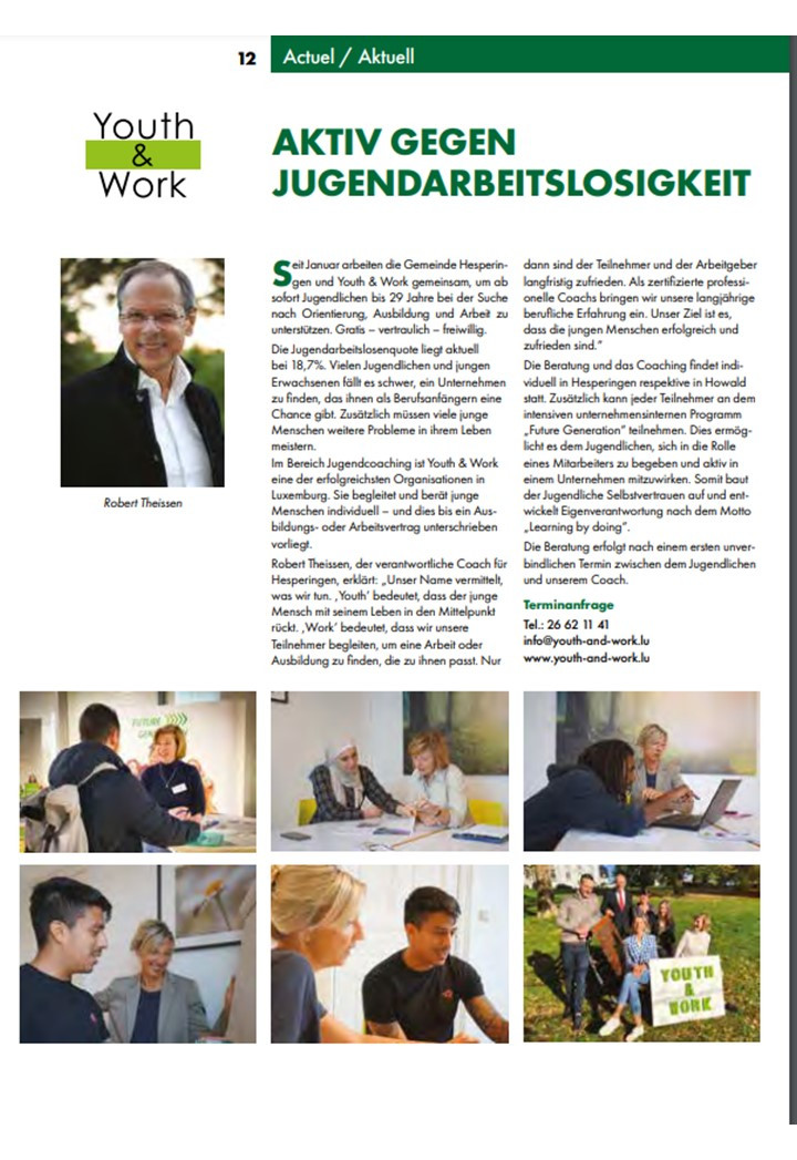 Youth & Work och elo zu Hesper